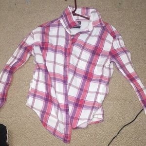 PINK AMERICAN EAGLE FLANNEL